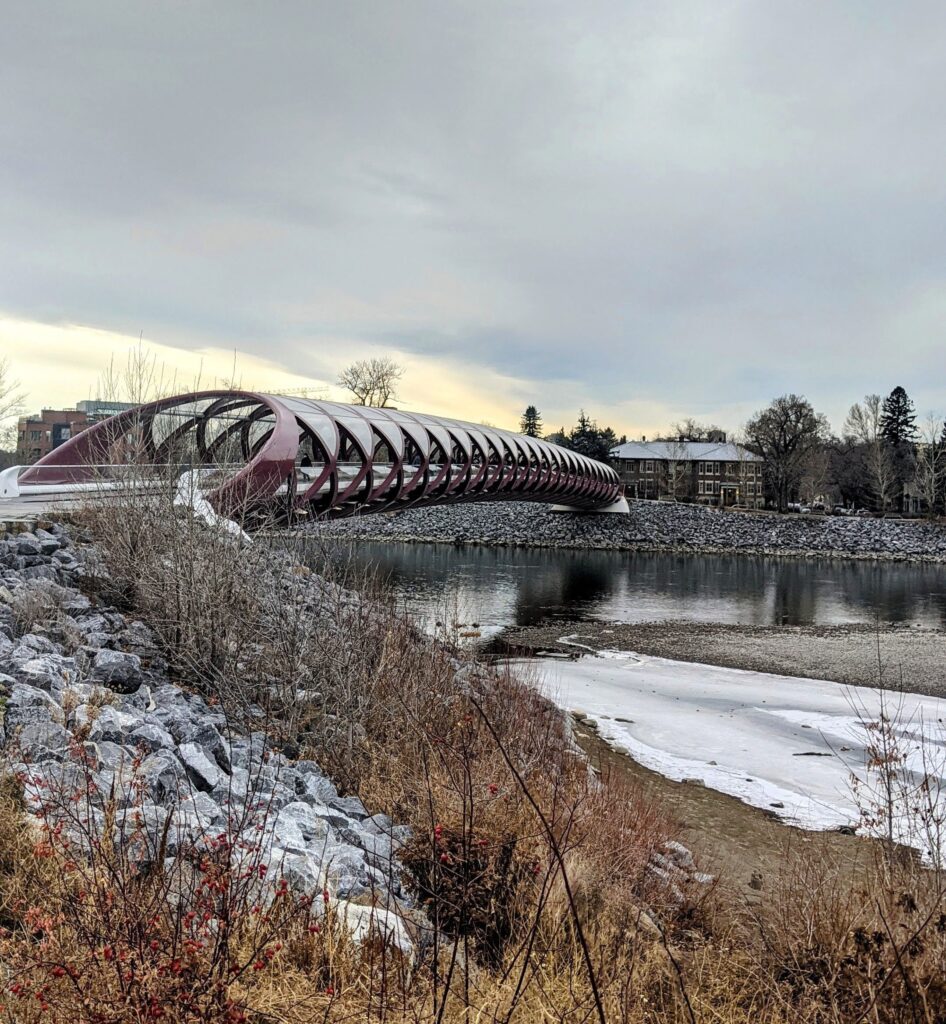 Banff in late November - Calgary Peace Bridge